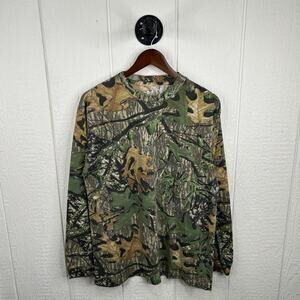 Vintage 90’s Mossy Oak Long Sleeve Camo Tee Size X-Large